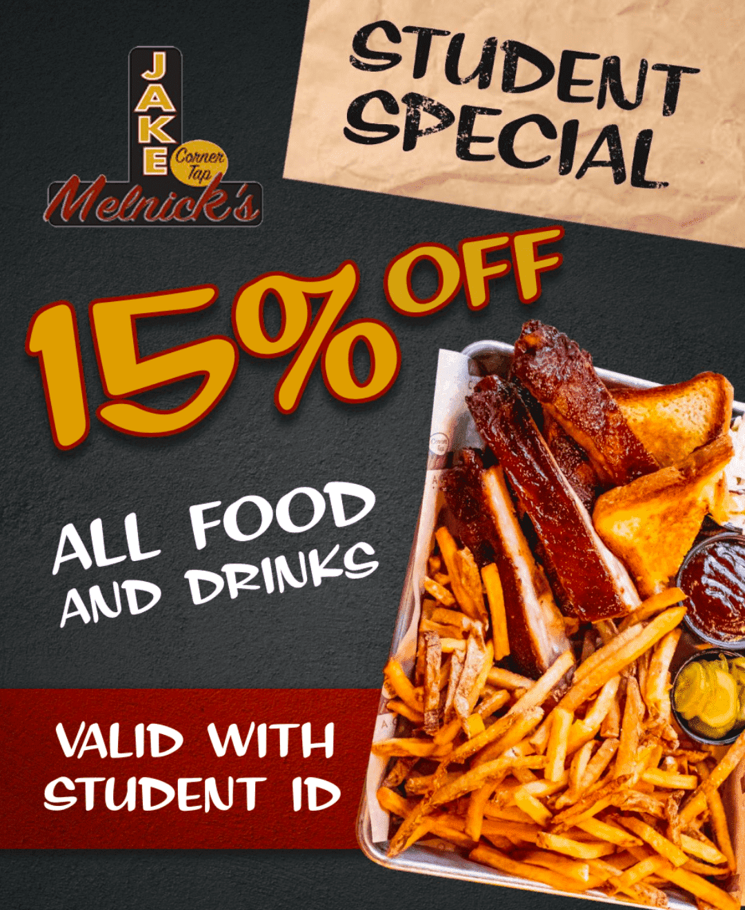 STUDENT DISCOUNT